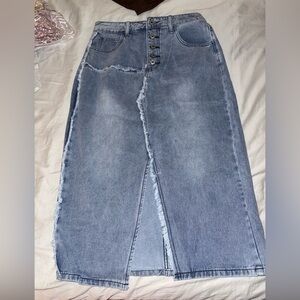 Denim skirt, size L